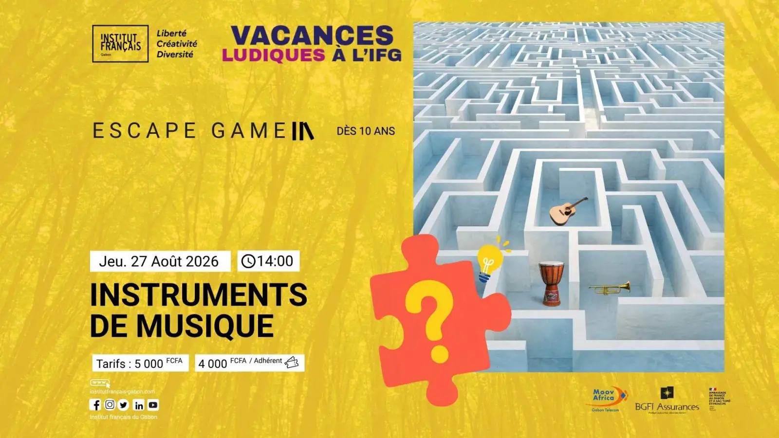 Escape Game - Instruments de musique