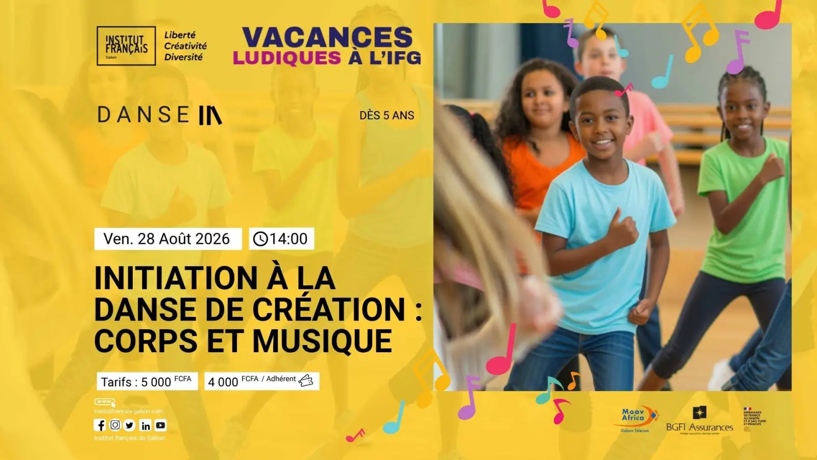 Danse - Initiation à la danse de création : corps et musique